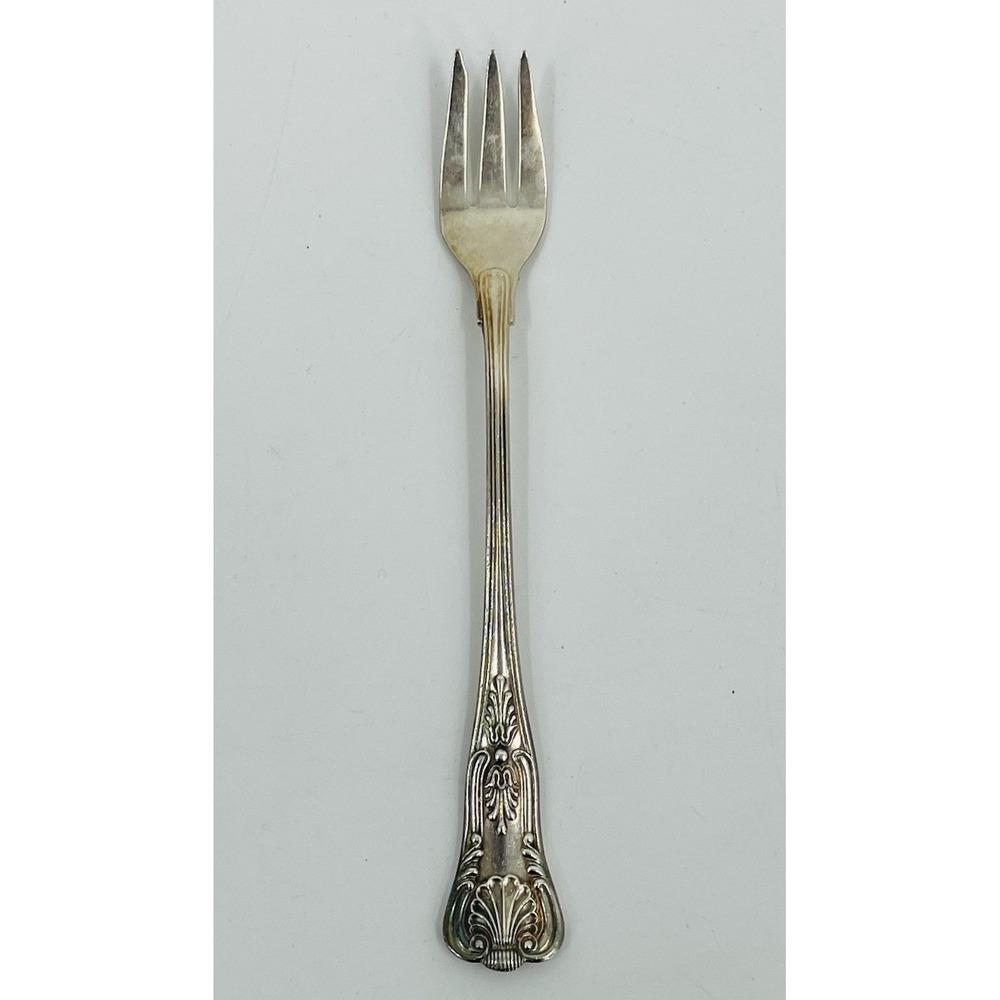 Reed and Barton Kings Cocktail Fork Silver Plate Vintage Antique 6 Inches